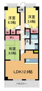 クレアール宝塚【502号室】の間取り