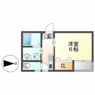 シンフォニア八田【303号室】の間取り