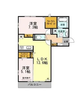 大阪府堺市堺区香ヶ丘町5丁【アパート】の間取り