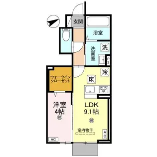 Anpool B棟【1階】の間取り