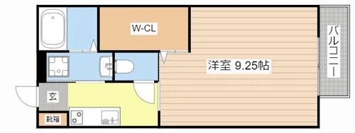 ワイジェイエム20Ⅱ【106号室】の間取り