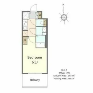 大阪府東大阪市高井田西6丁目【マンション】の間取り