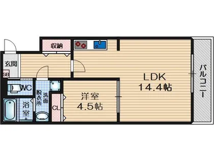 大阪府茨木市上穂積2丁目【マンション】の間取り