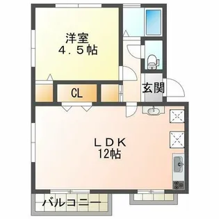 サンハイツ西明石【3階】の間取り