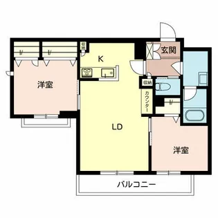 明日原Ⅲ【0202号室】の間取り