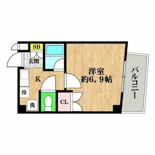 ドエル堀江南【4階】の間取り