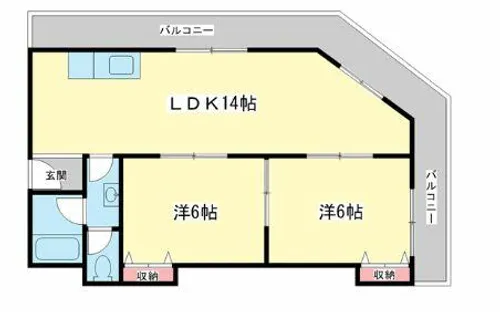 ペシュ七番館【505号室】の間取り
