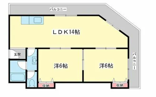 ペシュ七番館【505号室】の間取り