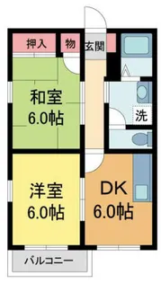 ピュールヴィサージュ【1階】の間取り