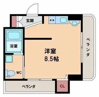 レクシア鶴ヶ丘【4階】の間取り