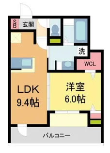 アベニール西宮北口【1階】の間取り