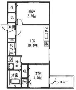 Grande Maison南巽(グランデメゾン南巽)【2階】の間取り
