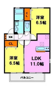 チェリーヒルズ【2階】の間取り