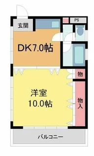 栄根ビル【4F号室】の間取り