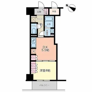 神戸元町Noah【5階】の間取り