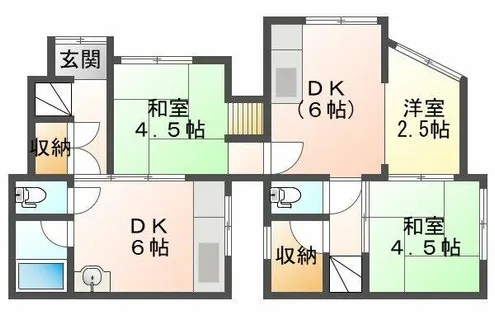 兵庫県明石市野々上1丁目【一戸建】の間取り