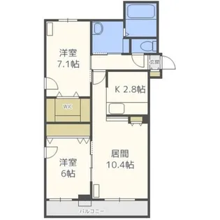 稲嶺館【303号室】の間取り