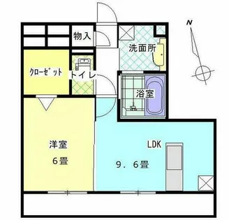 かきの木ガーデン【202号室】の間取り