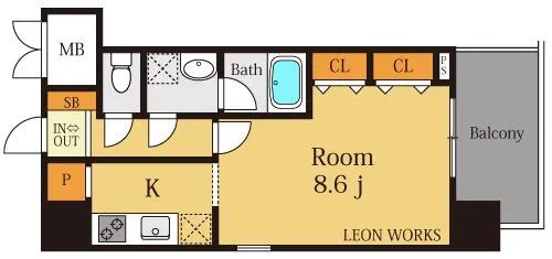スプランディッドⅡ【5階】の間取り