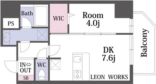 レオンコンフォート堀江公園【11階】の間取り