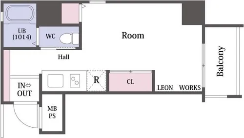 レオンコンフォート弁天町【3階】の間取り