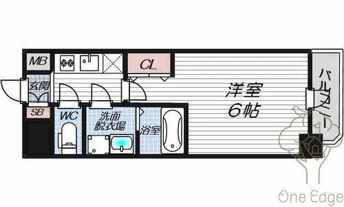 エスリードレジデンス梅田フロント【4階】の間取り