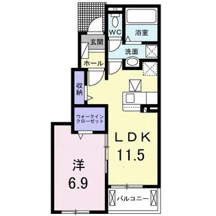 セントレジデンスⅠ【102号室】の間取り