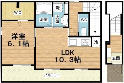 セイザン天六【2階】の間取り