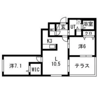ライズステージ元町【1階】の間取り