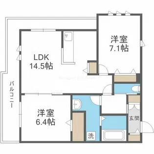 シルフィードうめきた【3階】の間取り