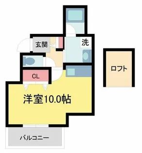 カサ苦楽園【3階】の間取り