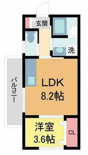 カサ苦楽園【1階】の間取り