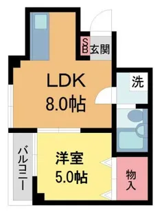 ロイヤルメゾン鹿塩壱番館【4階】の間取り