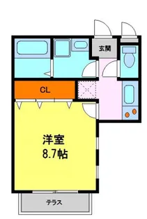 ベル花屋敷【205号室】の間取り