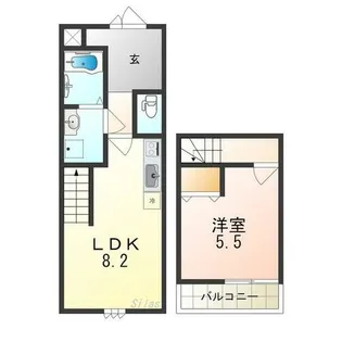 スリーハーブズ狭山Ⅰ番館【2階】の間取り