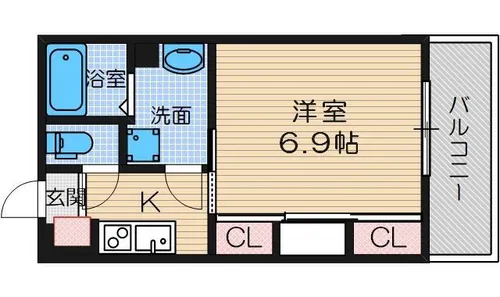 リブリ・エスポワール茨木【2階】の間取り