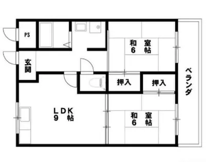 大阪府堺市北区東雲東町4丁【アパート】の間取り