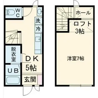 LOFT SOLALA【A-1号室】の間取り