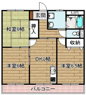 メゾンソレイユ【103号室】の間取り