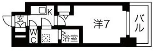 ファステート難波デラックス【11階】の間取り
