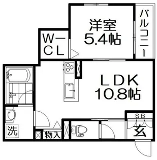 Sha Maison Ecrarge【2階】の間取り