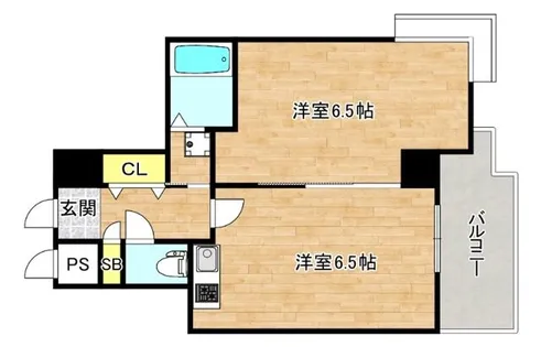大阪府大阪市都島区内代町1丁目【マンション】の間取り