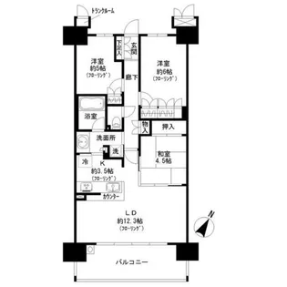 プレミアムフォート稲沢【915号室】の間取り