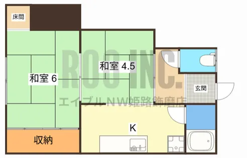 クレメア B棟【2階】の間取り