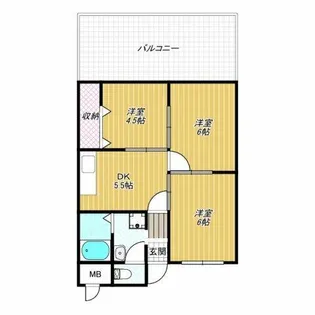 プラネット藤井寺【2階】の間取り