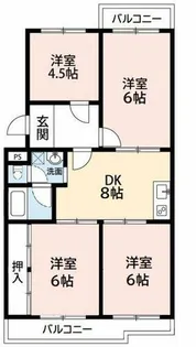 第2マンション鈴木(B棟)【E-2号室】の間取り