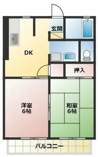 ユトリロ牟呂水神【201号室】の間取り