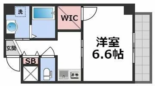 グランエクラ大今里南Ⅱ【5階】の間取り