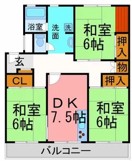 アメニテ夙川【204号室】の間取り