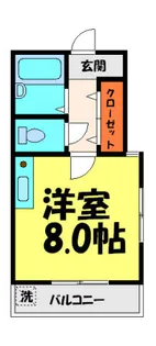 ソレイユ花屋敷【303号室】の間取り